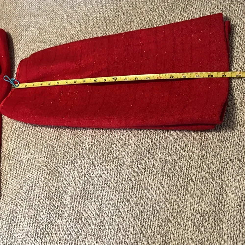 Kasper Women’s Petite Shimmer Red Skirt & Blazer Jacket Set Suit Sz 4P